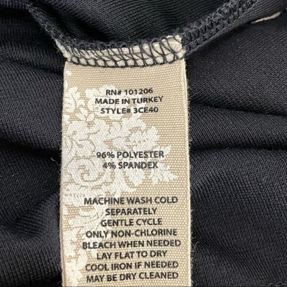 Soft Surroundings Women’s Blue V Neck Long Sleeve Point Collar Knit‎ Blouse PXS - Picture 3 of 12